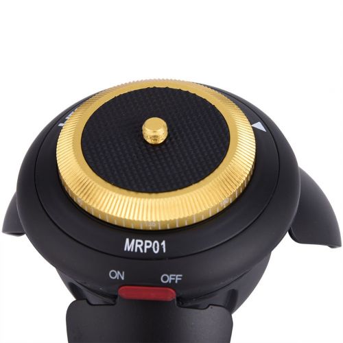  VGEBY Mini Electric Panorama Head 360-degree Rotating with Remote Control Mount Adapter for Camera Smartphone Tripod