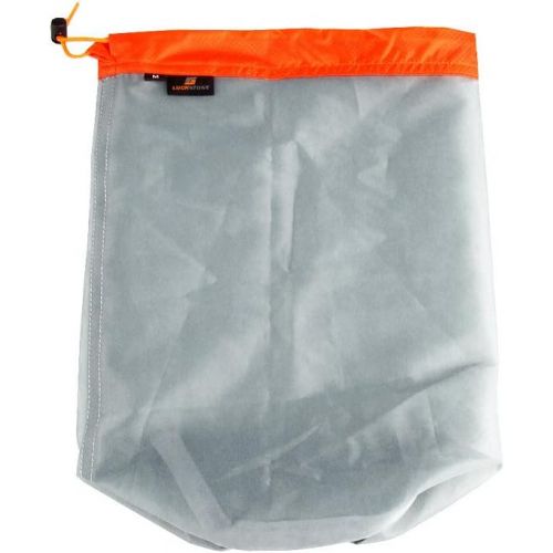  [아마존베스트]VGEBY1 Camping Mesh Storage Bag, Ultralight Nylon Drawstring Mesh Sack Stuff Storage Bag for Outdoor Travel Hiking (M-Orange )