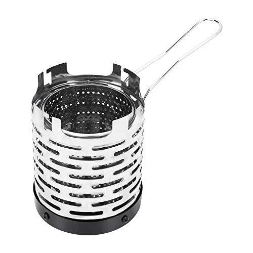  VGEBY1 Camping Mini Heater Camping Stove, Portable Stainless Steel Tent Heating Cover Folding Warming Stove Cover for Outdoor Backpacking Hiking