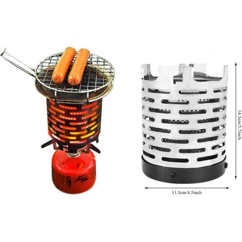  VGEBY1 Camping Mini Heater Camping Stove, Portable Stainless Steel Tent Heating Cover Folding Warming Stove Cover for Outdoor Backpacking Hiking