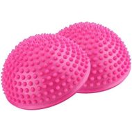 VGEBY1 Yoga Half Balls, PVC Inflatable Yoga Exercise Ball Yoga Balance Disc for Yoga Fitness Home Gym Workout