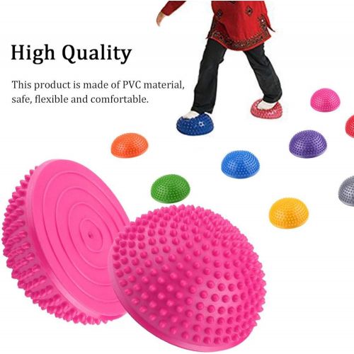  VGEBY1 Yoga Half Balls, PVC Inflatable Yoga Exercise Ball Yoga Balance Disc for Yoga Fitness Home Gym Workout