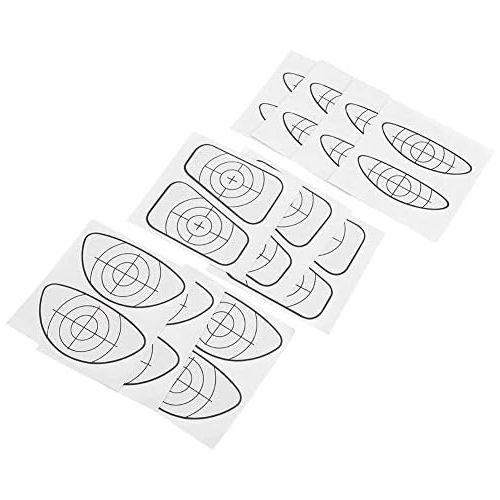  VGEBY1 Golf Impact Labels, 10 Pcs Golf Club Sticker Practice Golf Swing Sticker Repeatedly Use Golf Training Target Tape