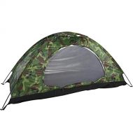 VGEBY1 Single Camouflage Camping Tent, Outdoor Polyester One Person Tents Camping Waterproof Tent with Carry Bag Tents for Camping, Backpacking, Picnic,Hiking,Fishing