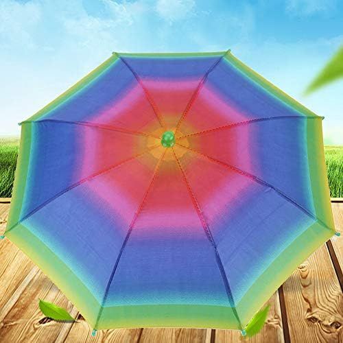  [아마존베스트]VGEBY1 Umbrella Hat, Foldable Parasol Umbrella Head Umbrella Hat for Outdoor Activities Golf Fishing Camping