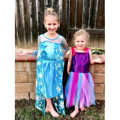  VGOFUN Princess Costume Dresses Girls 3 Pack Dress up Dresses Role Play Set for Little Girls Ages 3-6 Years