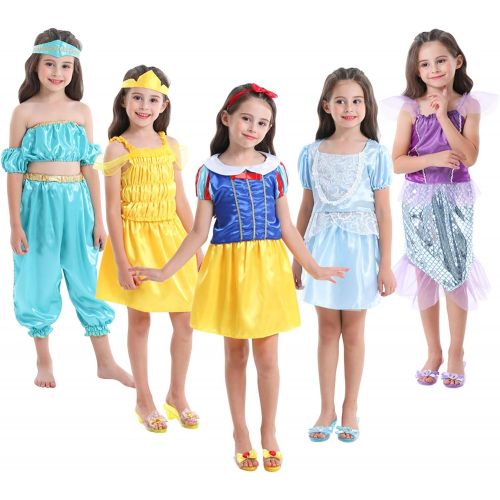  VGOFUN Girls Dress up Trunk Princess Costume Dress Pretend Play Set for Girls Toddlers