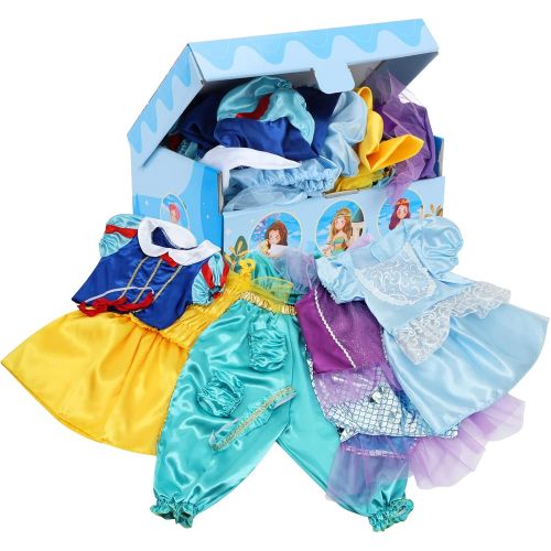  VGOFUN Girls Dress up Trunk Princess Costume Dress Pretend Play Set for Girls Toddlers