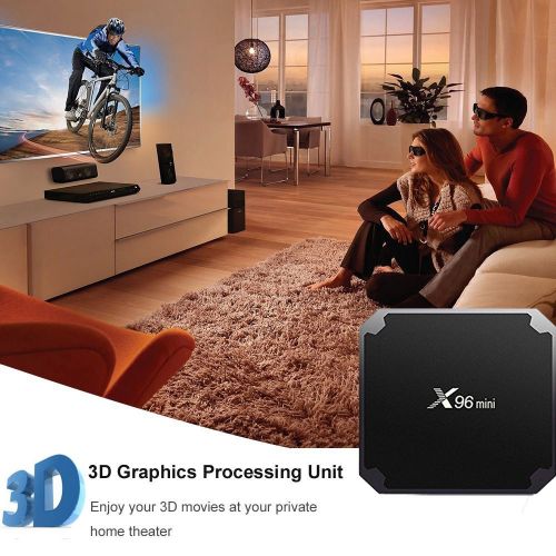  VGROUND X96 Mini Android TV Box with S905W Quad Core 64 Bit 3D 4K H.265 Decoding 2.4GHz WiFi-2G+16G (Dispatched from US)