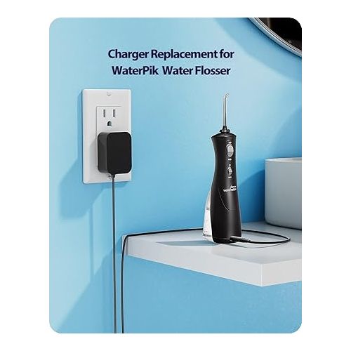  VHBW for Waterpik Replacement Charger, Compatible with Waterpik WP360 WP360W WP462 WP462W WP450 WP450W Water flosser Power Cord