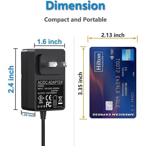  ALLEN 9V AC Adapter Charger Compatible with Korg Volca Syth Bass, Beats Rhythm, Keys Loop Synthesizer, Korg KA350 KROSS-61 KROSS-88 Power Cord