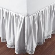 VHC Bianca Crochet White Full Bed Skirt