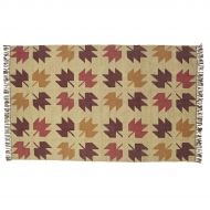 VHC Brands 12357 Harvest & Thanksgiving Rustic & Lodge Flooring - Braddock Tan Kilim Rug 5 x 8