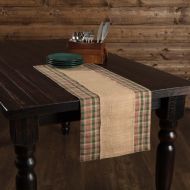 VHC Brands Rustic & Lodge Holiday Tabletop & Kitchen-Clement Tan Runner, 13x36