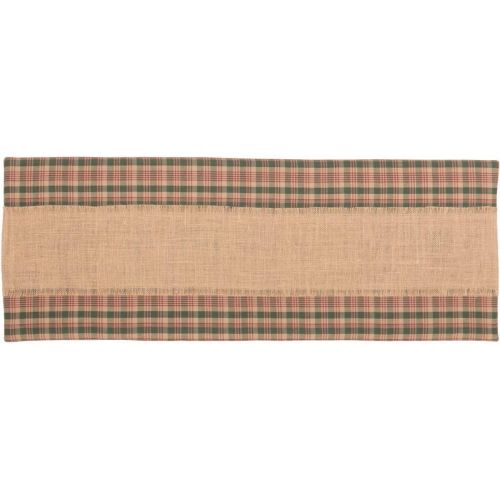  VHC Brands Rustic & Lodge Holiday Tabletop & Kitchen-Clement Tan Runner, 13x36