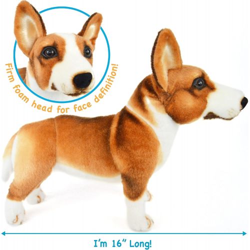  VIAHART Caerwyn The Pembroke Welsh Corgi | 18 Inch Large Welsh Corgi Dog Stuffed Animal Plush Dog | by Tiger Tale Toys