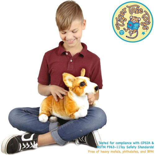  VIAHART Caerwyn The Pembroke Welsh Corgi | 18 Inch Large Welsh Corgi Dog Stuffed Animal Plush Dog | by Tiger Tale Toys