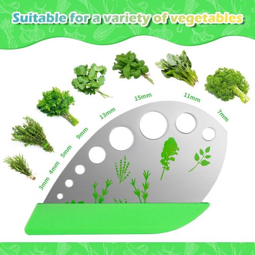  [아마존베스트]VIBIRIT Herb Scissors Leaf Herb Stripper, Stainless Steel 5 Blade Kitchen Scissors, for Mince Chicken, Poultry, Fish, Meat, Vegetables, Collard Greens, Parsley, Rosemary Herb | Dis