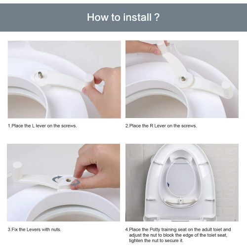  [아마존베스트]VIBOE Potty Training Seat for Kids Toddlers Boys Girls Toilet Seat for Baby with Cushion Handle and Backrest...