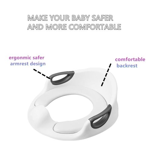  [아마존베스트]VIBOE Potty Training Seat For Kids Toddlers Boys Girls Toilet Seat For Baby With Cushion Handle And Backrest...