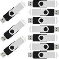 10 Pack 8GB Flash Drives Pack 8GB USB Memory Stick Bulk 8GB USB Thumb Drive USB 2.0, Black