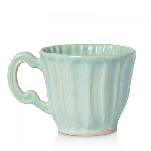  VIETRI Vietri Incanto Stone Aqua Stripe Mug