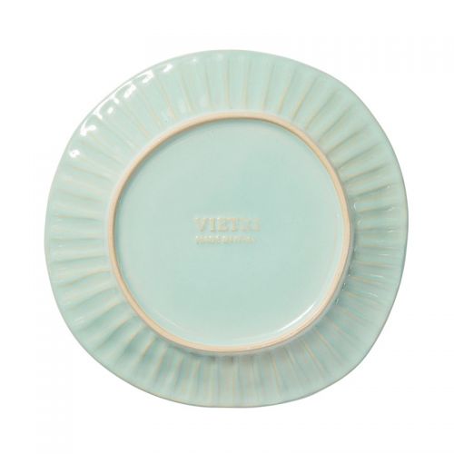  VIETRI Vietri Incanto Stone Aqua Stripe Salad Plate