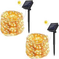 [아마존 핫딜]  [아마존핫딜]VIFLYKOO Solar Lichterkette Aussen, LED Solar Lichterkette mit Kristall Kugeln Beleuchtung 7M 50 LEDs 8 Modi IP65 Wasserdicht fuer Garten,Terrasse,Baume,Hof, Haus Party Deko [Energie