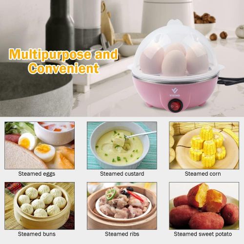  [아마존베스트]VIGIND Egg Cooker,350W Rapid Electric Egg Maker,Egg Steamer,Egg Boiler,Egg Cookers With Automatic Shut Off,14 Egg Capacity Double-Layer Lazy Egg Boiler,MultifunctionHeated Milk,He