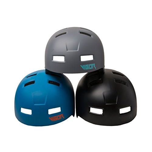  VIGOR AUDIO HELMETS- Built-In Bluetooth Speakers: Triple Certified Bike | Skateboard Helmets