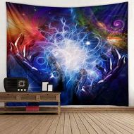 Brand: VIHII VIHII Wall Carpet Tapestry Multi-Coloured Fantasy Wall Hanging for Gazebos Beach Houses Tapestry with Detailed Print for Picnics Beach 1 Piece 150 x 130 cm Wall Hanging Psychedelic