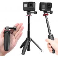 VIJIM ULANZI Extendable Selfie Stick for Gopro 2 in 1 Mini Tripod Stand for Gopro Hero 10/9/8/7/6/5 Portable Handle Vlog Tripod for All Action Cameras