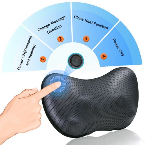  VIKTOR JURGEN Mothers Day Gift:Shiatsu Neck Back Massager Massage Pillow with Heat -Gifts for Men/Women/Mom -Kneading Deep Tissue Massaging for Muscle Pain Relief Full Body Neck Shoulders Foot -