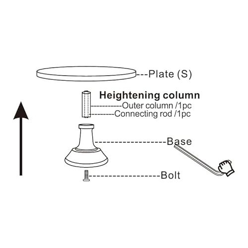  2-Set Modern Cake Stands Round Cake Stand Cupcake Stands for Baby Shower, Wedding Birthday Party Celebration, White