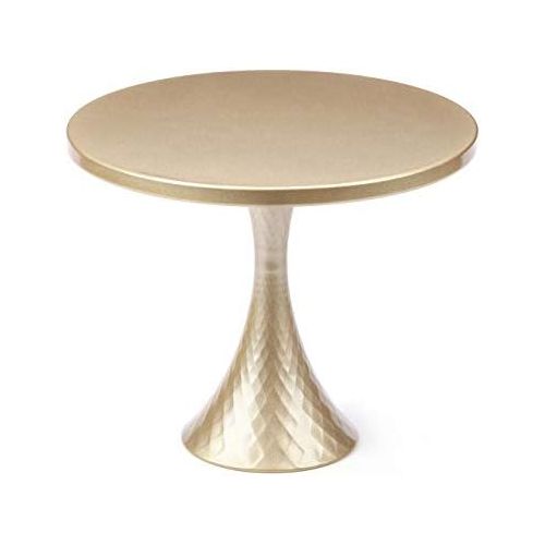  VILAVITA 10 Inch Modern Cake Stand Round Cupcake Stands Metal Dessert Display Cake Stands, Gold