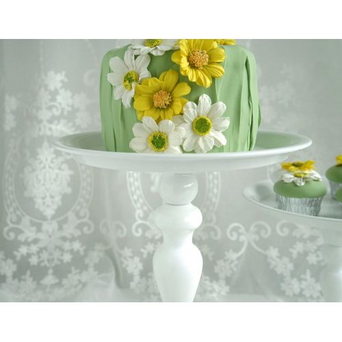  VILAVITA Cake Stands 3-Set Round Cupcake Stands with Simple Design, Dessert Cake Stand, White