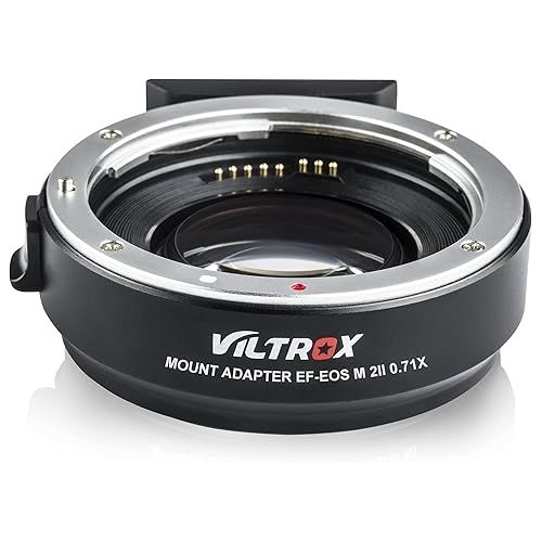  VILTROX EF-M2 II Electronic Auto Focus 0.71x Reducer Speed Booster Lens Mount Adapter for Canon EF Mount Lens to M4/3 MFT Camera PEN-F GH5 GH4 GF9 GX85 E-M5 E-M10 E-M10II E-PL3