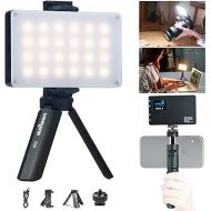 VILTROX CRI 95+ LED Video Light, Portable On Camera Pocket Photo Light for DSLR Camera Camcorder with Mini Tripod & Phone Holder, 2500-8500K Dimmable Small Panel Lights w Built-in Battery LCD Display