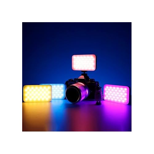  Portable RGB LED Photography Light Panel, APP Remote 5W Full Color Streaming Light for Streamers Video Photography YouTube Tiktok Vlog