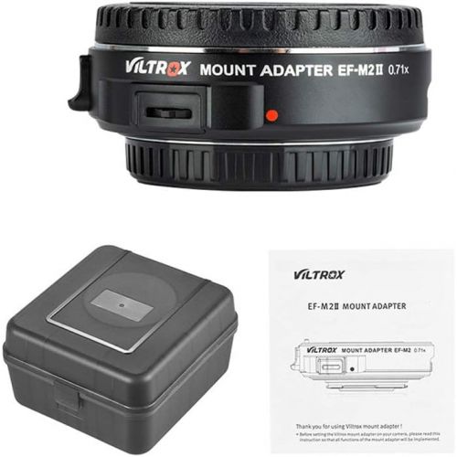  [아마존 핫딜] [아마존핫딜]VILTROX EF-M2 Autofokus Objektiv Mount Adapter 0.71X fuer Canon EOS (EF) Objektiv zu Micro Four Thirds (MTF, M4 / 3) Kamera GH4/5 GF6 GF1 GX1 E-M5 E-M10 E-PL5