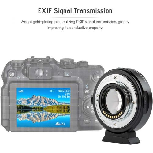  [아마존 핫딜] [아마존핫딜]VILTROX EF-M2 Autofokus Objektiv Mount Adapter 0.71X fuer Canon EOS (EF) Objektiv zu Micro Four Thirds (MTF, M4 / 3) Kamera GH4/5 GF6 GF1 GX1 E-M5 E-M10 E-PL5