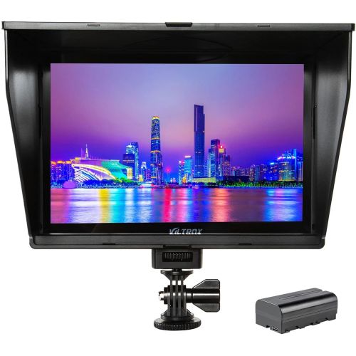  VILTROX DC-90HD 8.9inch Camera Video Monitor Full HD 1920x1200 IPS LCD Field Monitor Display 4K HDMI AV Input for Canon Nikon Sony DSLR Video Camera, Battery with Charging Cable(In