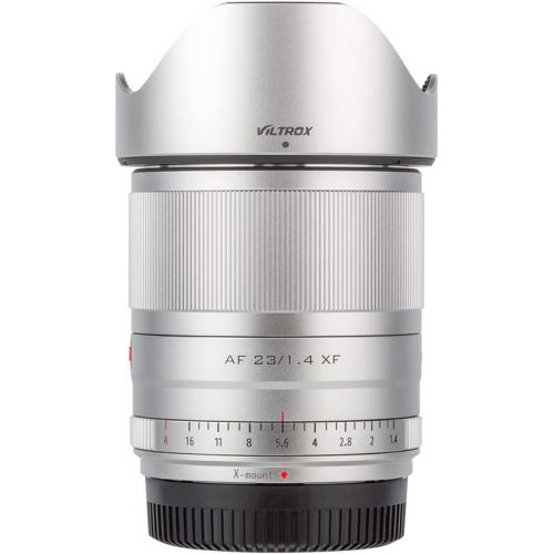  Viltrox 23mm F1.4 XF STM Autofocus Large Aperture APS-C Lens for Fujifilm Cameras X-A1 X-A2 X-A3 X-A10 X-at X-M1 X-M2 X-A20 X-A5 X-T1 X-T10 X-T2 XT-3 X-T20 (Silver)