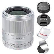 VILTROX 33mm F1.4 Auto Focus Fixed Focus Lens Compatible with Fujifilm Fuji X-Mount Camera X-T3 X-T2 X-H1 X20 X-T30 X-T20 (Silver)