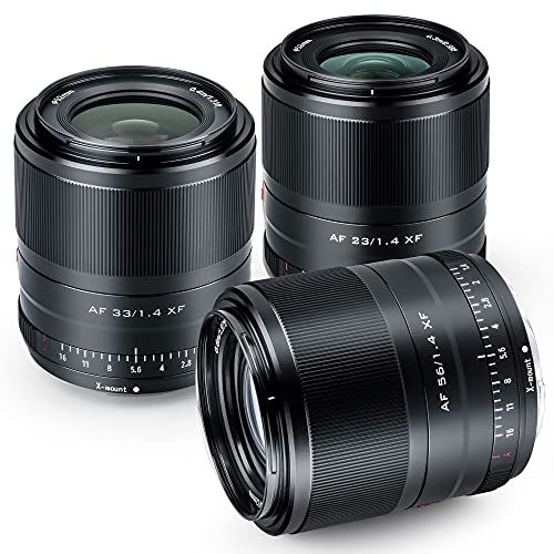  The Bundle of VILTROX x Mount Lenses for Fuji, 23/33/56mm autofocus Fujifilm Lens