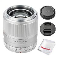Viltrox 56mm F1.4 Autofocus Portrait Lens Compatible with Fujifilm X-Mount APS-C-Format Mirrorless Designed Cameras (Silver)