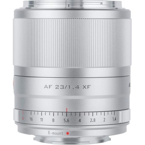  VILTROX 23mm f/1.4 Fuji X Mount 23mm F1.4 Lens Auto Focus APS-C Lens for fujifilm X-Mount Camera (Silver)