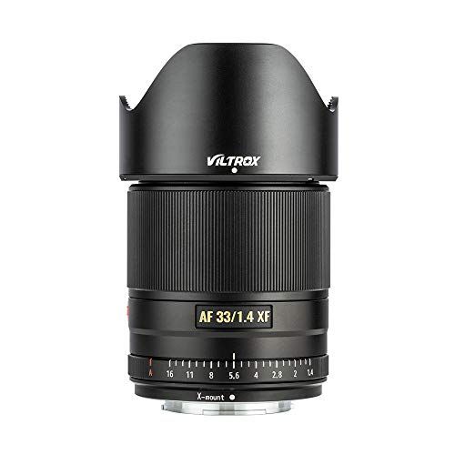  VILTROX 33mm F1.4 Auto Focus Fixed Focus Lens Compatible with Fujifilm Fuji X-Mount Camera X-T3 X-T2 X-H1 X20 X-T30 X-T20 (Black)