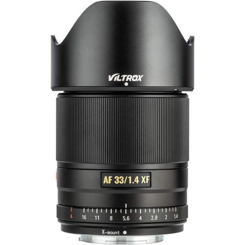  VILTROX 33mm F1.4 Auto Focus Fixed Focus Lens Compatible with Fujifilm Fuji X-Mount Camera X-T3 X-T2 X-H1 X20 X-T30 X-T20 (Black)