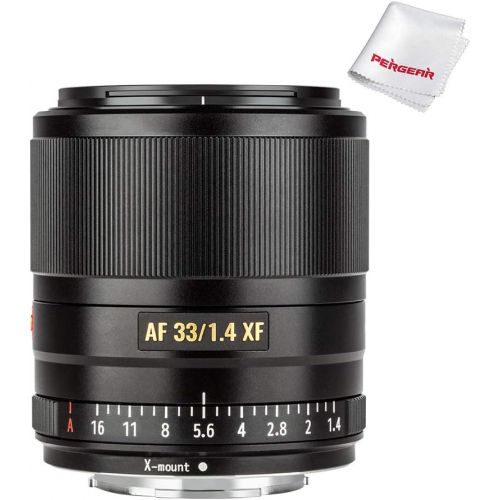  VILTROX 33mm F1.4 Auto Focus Fixed Focus Lens Compatible with Fujifilm Fuji X-Mount Camera X-T3 X-T2 X-H1 X20 X-T30 X-T20 (Black)